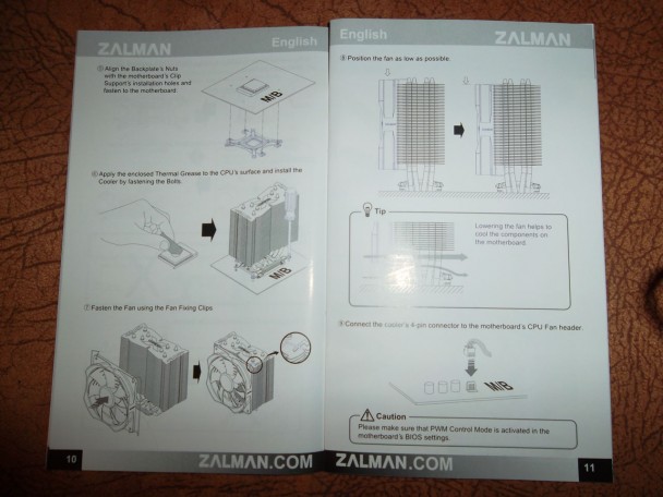 Zalman CNPS10X Optima. Инструкция по установке.