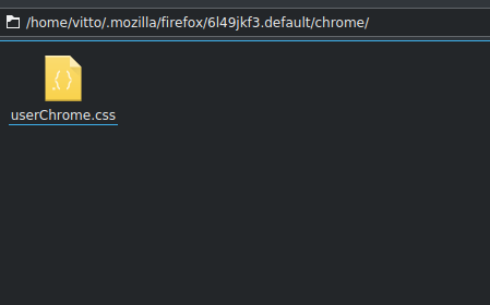 Firefox файл дополнительных стилей интерфейса